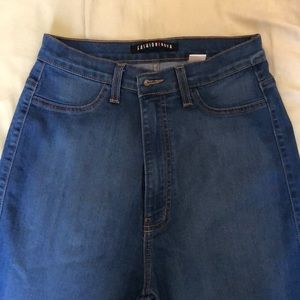 FASHIONOVA medium blue high waisted jeans